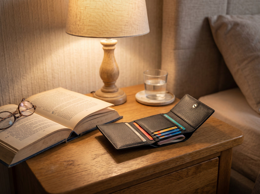 Premium Textured Leather Trifold Wallet