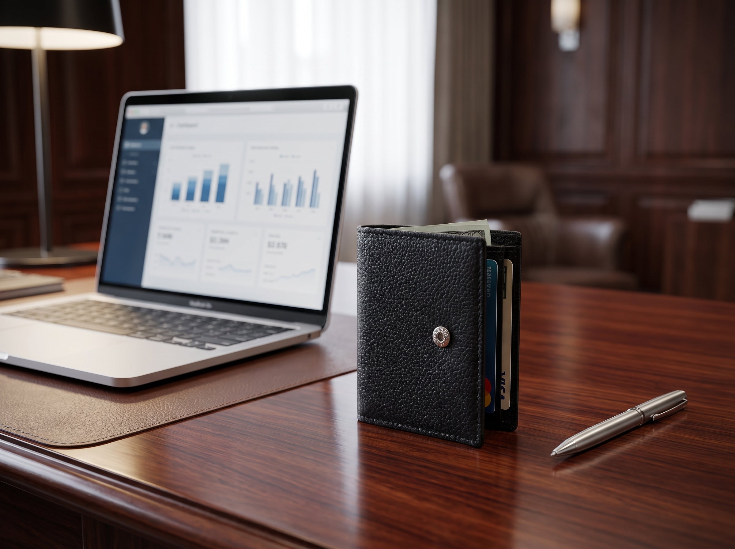 Premium Textured Leather Trifold Wallet