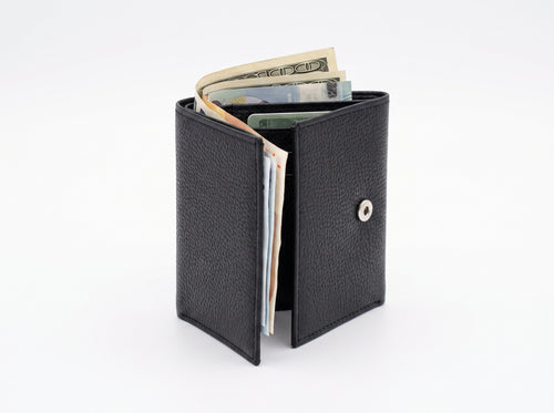 Premium Textured Leather Trifold Wallet